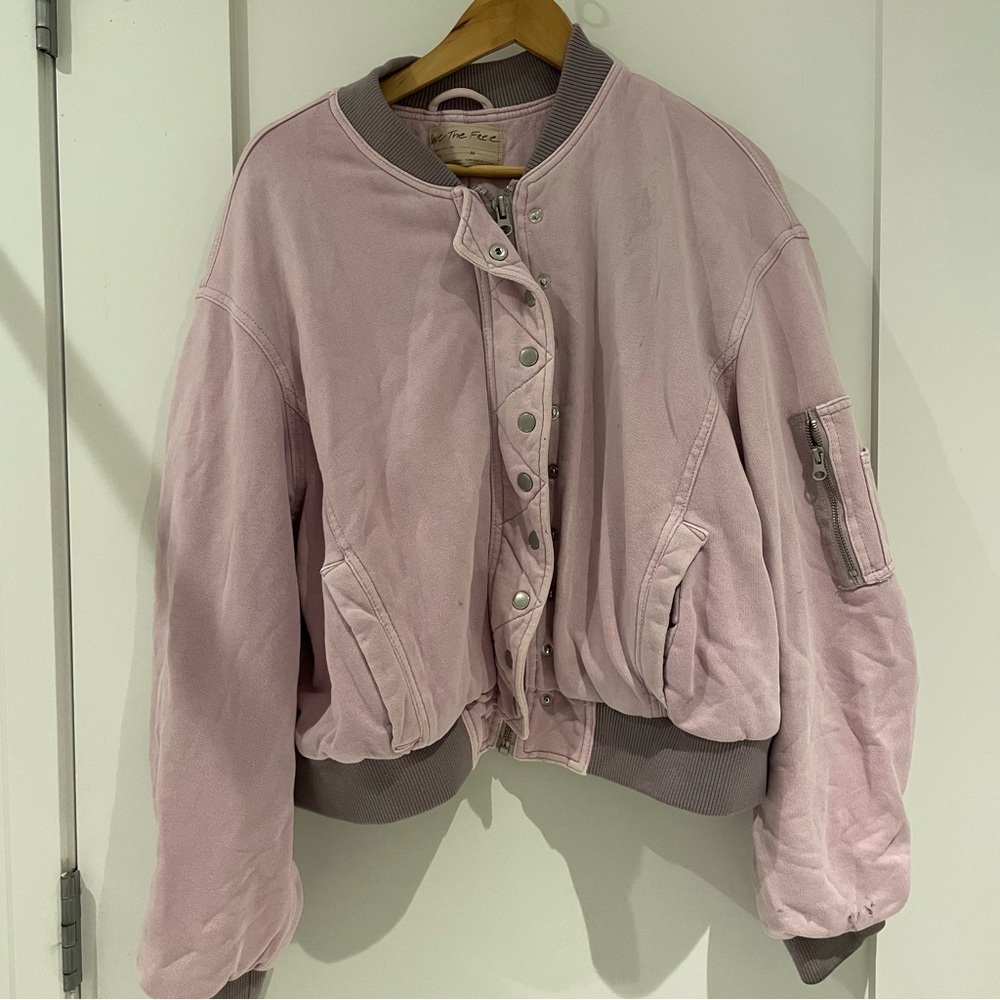 Free People Purple Bomber